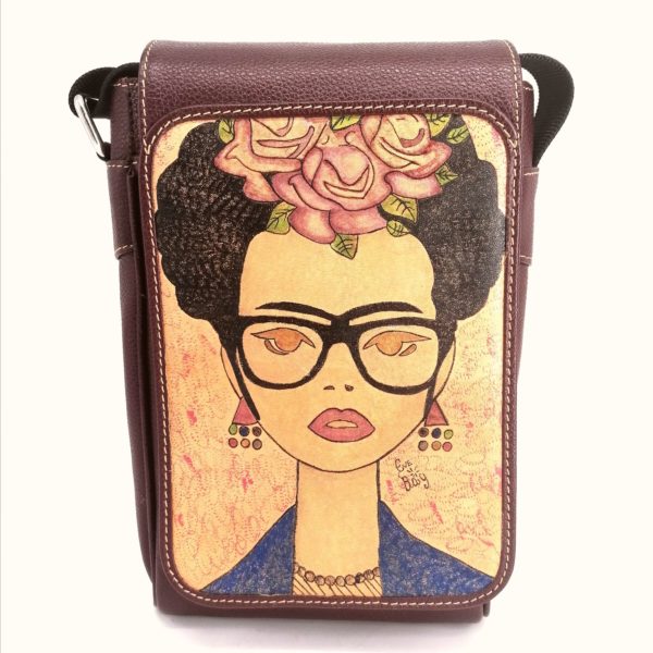 Prisonart Frida Crossbag small dunkelrot