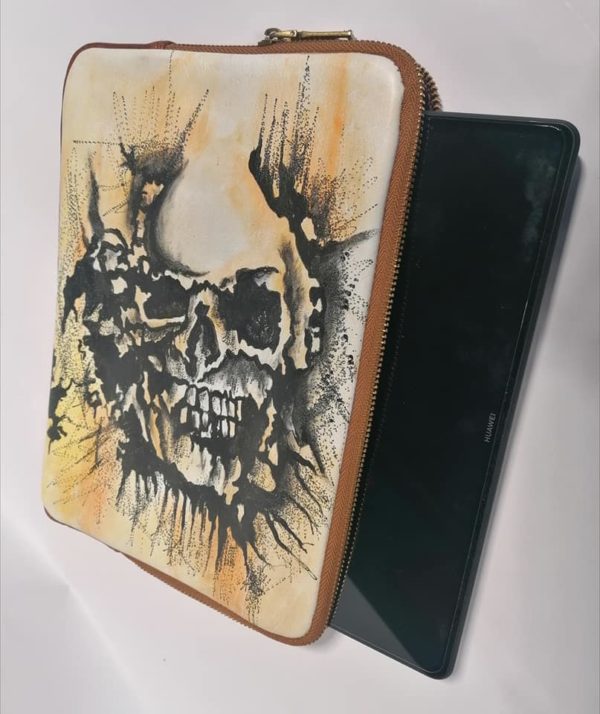 Tablet Schutzhülle Calavera braun