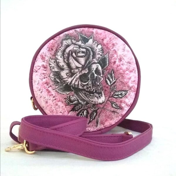 Round Bag Vesta Calavera Rose